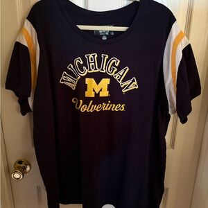 Women’s Navy Michigan Wolverines T-Shirt